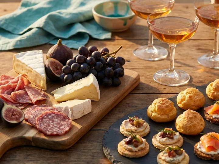 An evening table laid out