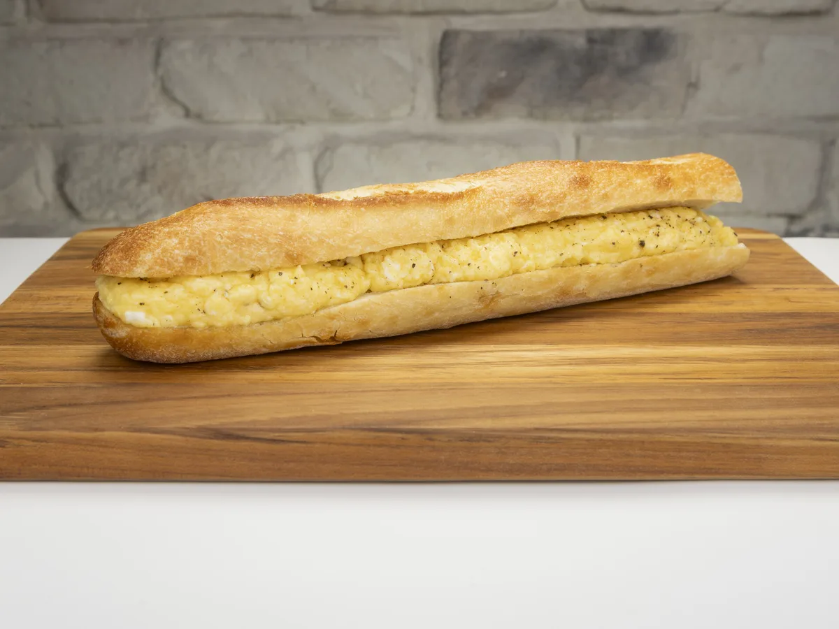 Le Breakfast Sandwich, on our baguette
